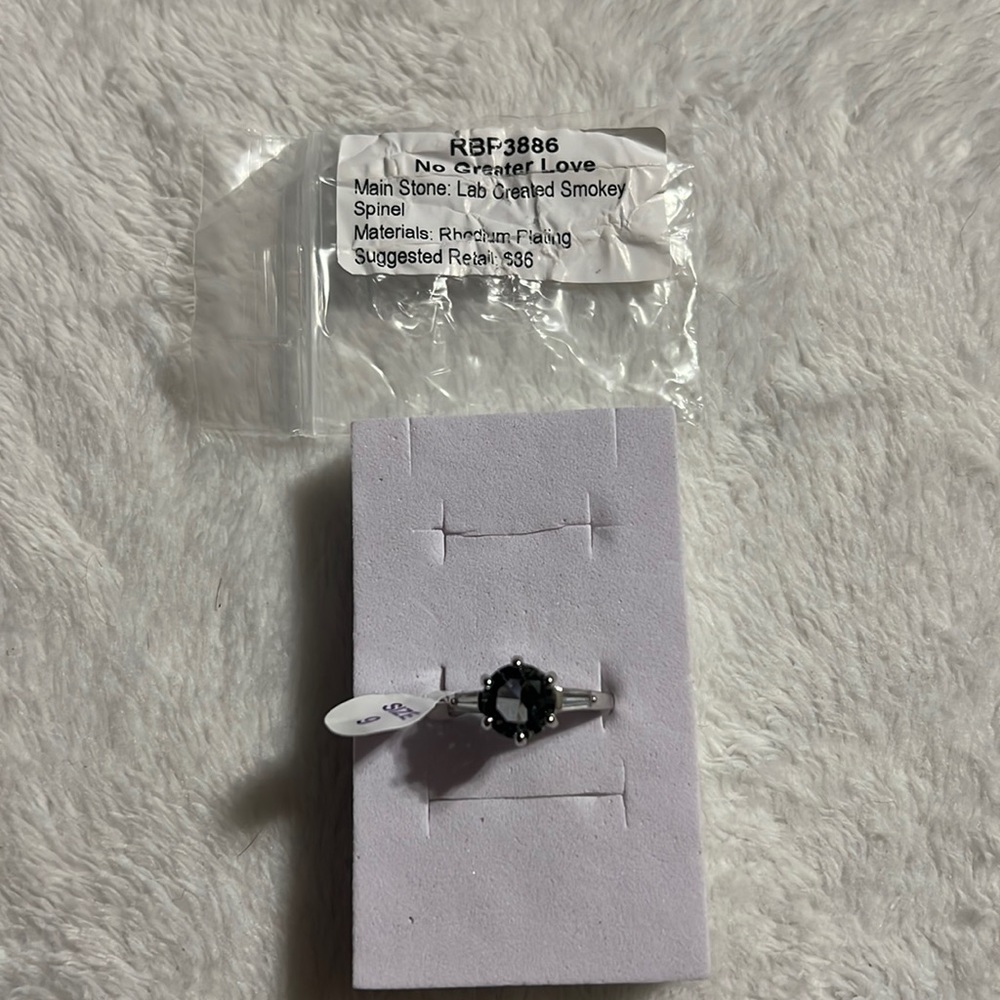 RBP Bomb Party No Greater Love LC Smokey Spinel Ring